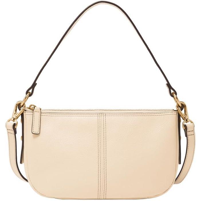 imageFossil Womens Jolie Leather Small Shoulder Bag Purse Handbag for WomenVanilla