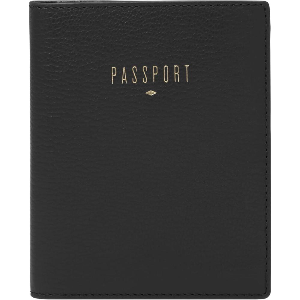 imageFossil Womens Leather Passport CaseBlack
