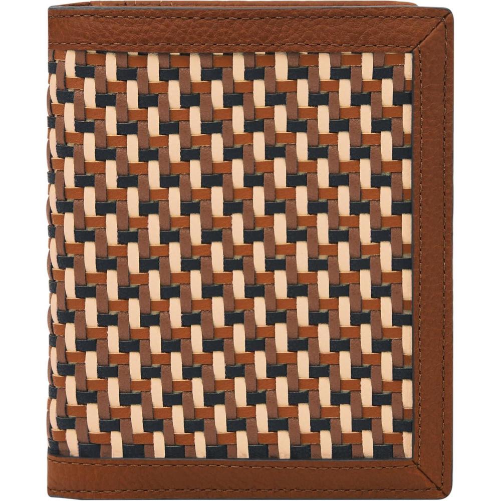 imageFossil Womens Leather Passport CaseNeutral Woven