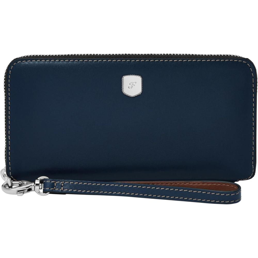imageFossil Womens Lennox Zip Continental WalletInsignia Blue
