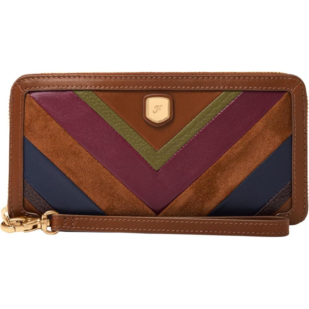 imageFossil Womens Lennox Zip Continental WalletMulti Patchwork