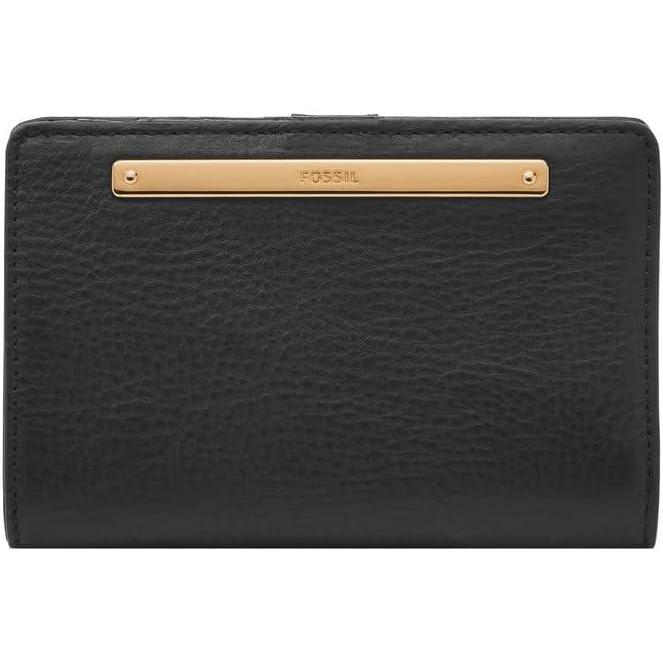 imageFossil Womens Liza Multifunction Bifold WalletBlack W Gold