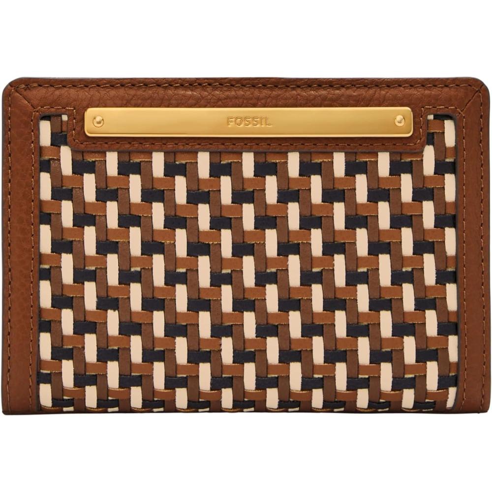 imageFossil Womens Liza Multifunction Bifold WalletNeutral Woven