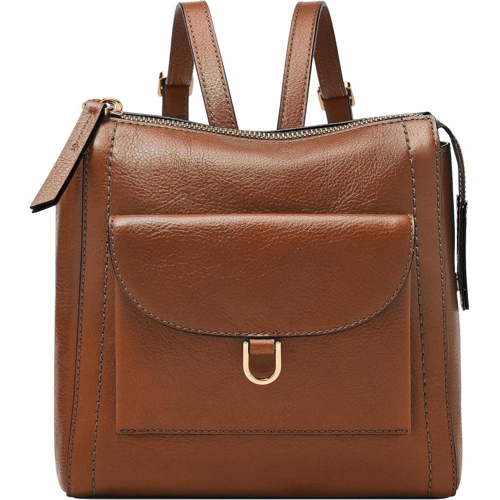 imageFossil Womens Parker Leather Convertible Backpack Purse Handbag for WomenBrown