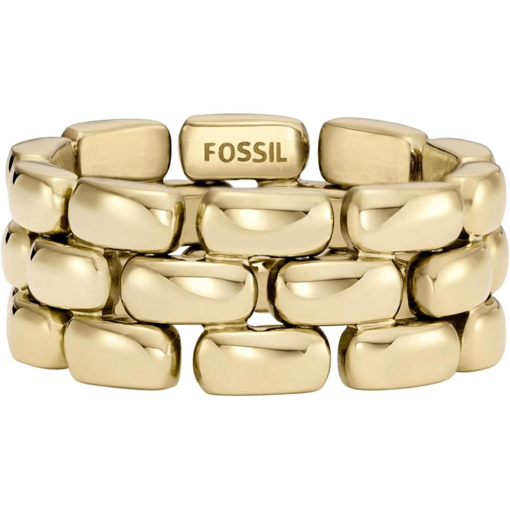 imageFossil Womens Plated Stainless Steel RingGold Arden Chain