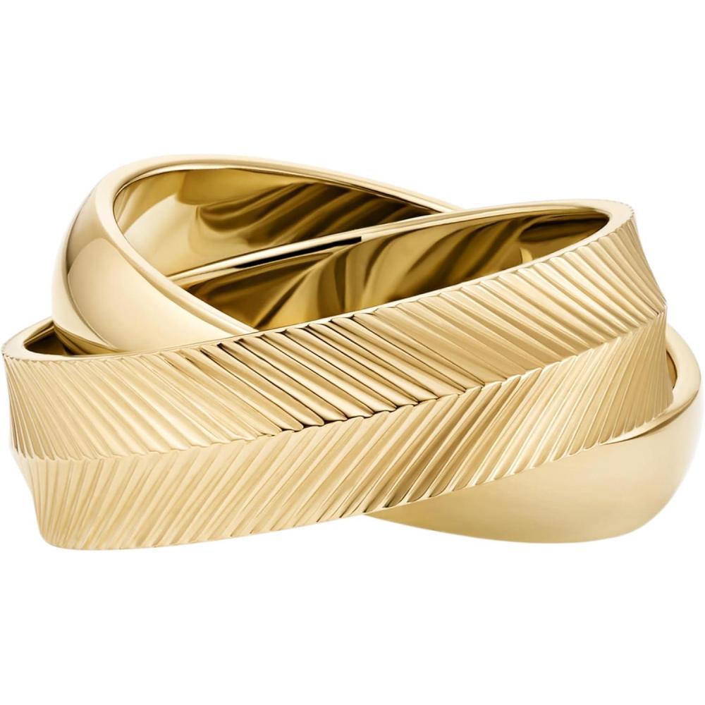 imageFossil Womens Plated Stainless Steel RingGold Harlow Stack