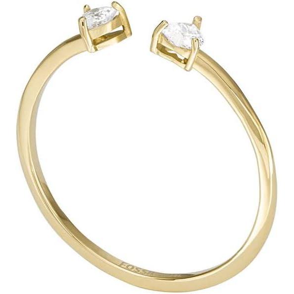 imageFossil Womens Plated Stainless Steel RingGold Heart Glitz