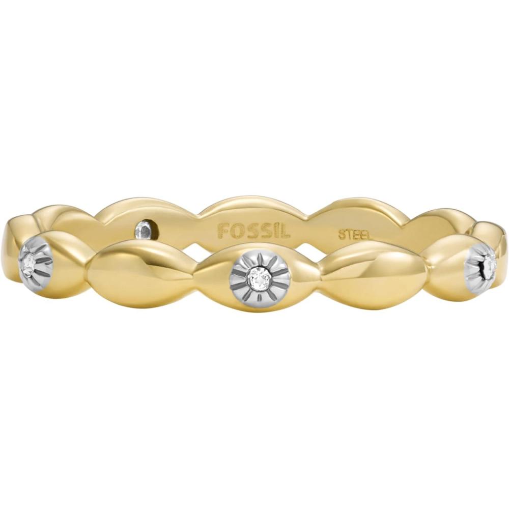 imageFossil Womens Plated Stainless Steel RingGold Sutton