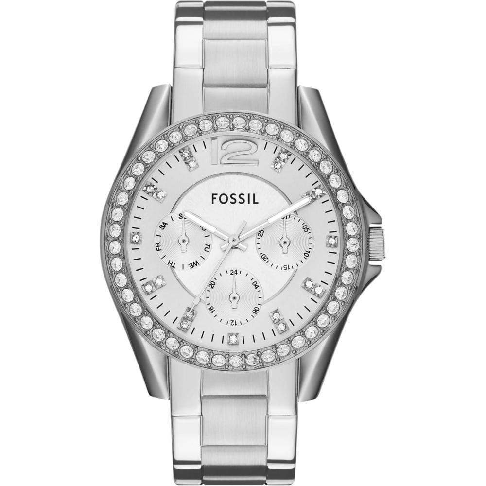 imageFossil Womens Riley Stainless Steel Multifunction WatchSilver