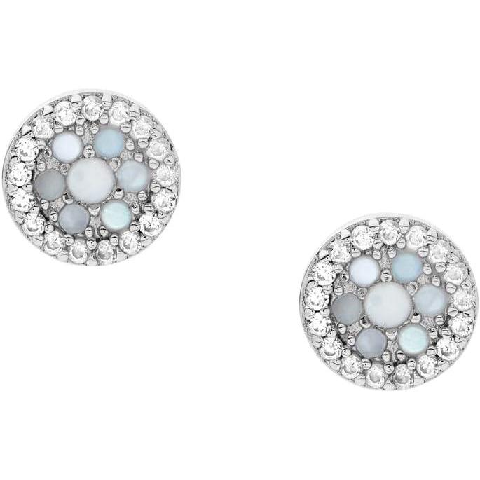 imageFossil Womens Sterling Silver or Stainless Steel Stud Earrings for WomenSilver Mosaic