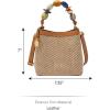 imageFossil Jessie Small Bucket Crossbody BagChevron Straw