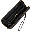 imageFossil Logan Zip Around Clutch Wallet NebulaBlack