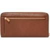 imageFossil Logan Zip Around Clutch Wallet NebulaBrown
