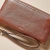 imageFossil Logan Zip Around Clutch Wallet NebulaBrown