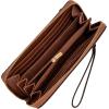 imageFossil Logan Zip Around Clutch Wallet NebulaBrown