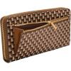 imageFossil Logan Zip Around Clutch Wallet NebulaNeutral Woven Print