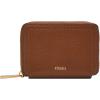 imageFossil Logan Zip Card Case Black with KeychainBrown
