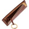 imageFossil Logan Zip Card Case Black with KeychainBrown With Keychain