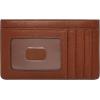 imageFossil Logan Zip Card Case Black with KeychainBrown With Keychain