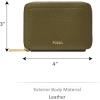 imageFossil Logan Zip Card Case Black with KeychainDesert Olive