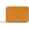 imageFossil Logan Zip Card Case Black with KeychainOchre