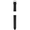 imageFossil Mens 22mm Dark Brown LiteHide Leather Watch BandBlack LeatherSilver