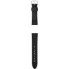 imageFossil Mens 22mm Dark Brown LiteHide Leather Watch BandBlack SiliconeSilver