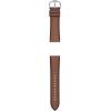 imageFossil Mens 22mm Dark Brown LiteHide Leather Watch BandBrown Burnished LeatherSilver