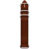 imageFossil Mens 22mm Dark Brown LiteHide Leather Watch BandBrownSilver