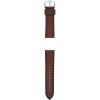 imageFossil Mens 22mm Dark Brown LiteHide Leather Watch BandLight Brown LeatherSilver