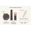 imageFossil Mens 22mm Dark Brown LiteHide Leather Watch BandNavy SiliconeSilver
