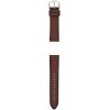 imageFossil Mens 22mm Dark Brown LiteHide Leather Watch BandWhiskey Brown LeatherSilver