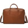 imageFossil Mens Asher Leather Messenger Laptop BagAsher Brown Leather