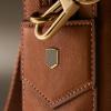 imageFossil Mens Asher Leather Messenger Laptop BagAsher Brown Leather