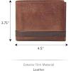 imageFossil Mens Bifold Coin Pocket WalletQuinn Brown