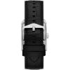 imageFossil Mens Carraway Quartz Stainless Steel ThreeHand WatchBlack LeatherSilver