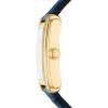 imageFossil Mens Carraway Quartz Stainless Steel ThreeHand WatchBlue LeatherGold