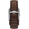 imageFossil Mens Carraway Quartz Stainless Steel ThreeHand WatchBrown LeatherSilver