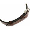 imageFossil Mens Casual Stainless Steel and Genuine Leather Bracelet for MenHeritage Brown