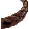 imageFossil Mens Casual Stainless Steel and Genuine Leather Bracelet for MenHeritage Brown Large