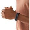 imageFossil Mens Casual Stainless Steel and Genuine Leather Bracelet for MenNavy Blue