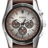 imageFossil Mens Coachman Quartz Stainless Steel and Leather Chronograph WatchBrown