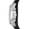 imageFossil Mens Coachman Quartz Stainless Steel and Leather Chronograph WatchSilver  Black