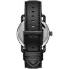 imageFossil Mens Copeland Quartz Stainless Steel and Leather ThreeHand WatchBlack  Black
