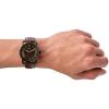 imageFossil Mens Copeland Quartz Stainless Steel and Leather ThreeHand WatchBlackBlack Dial  Brown
