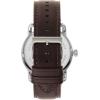 imageFossil Mens Copeland Quartz Stainless Steel and Leather ThreeHand WatchSilverCream Dial  Brown