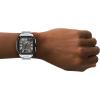 imageFossil Mens Crosby ThreeHand Date Stainless Steel WatchSilverBlack