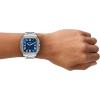 imageFossil Mens Crosby ThreeHand Date Stainless Steel WatchSilverBlue