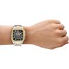 imageFossil Mens Crosby ThreeHand Date Stainless Steel WatchSilverGoldBlack