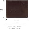imageFossil Mens Derrick Bifold Coin Pocket WalletBrown Bandana